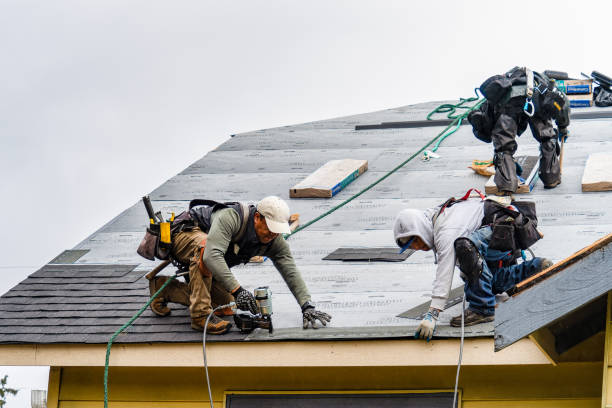 Professional Gutter Installation technician working in Orange City, FL